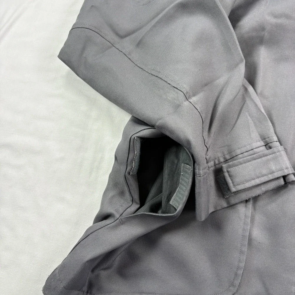 Air Jordan Track Jacket Mens Large Gray Full Zip Spell Out Big Logo Y2K